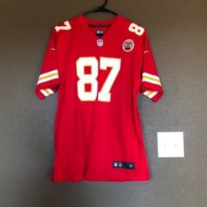 Brand New. Tags still on. Travis Kelce Youth Large Jersey.